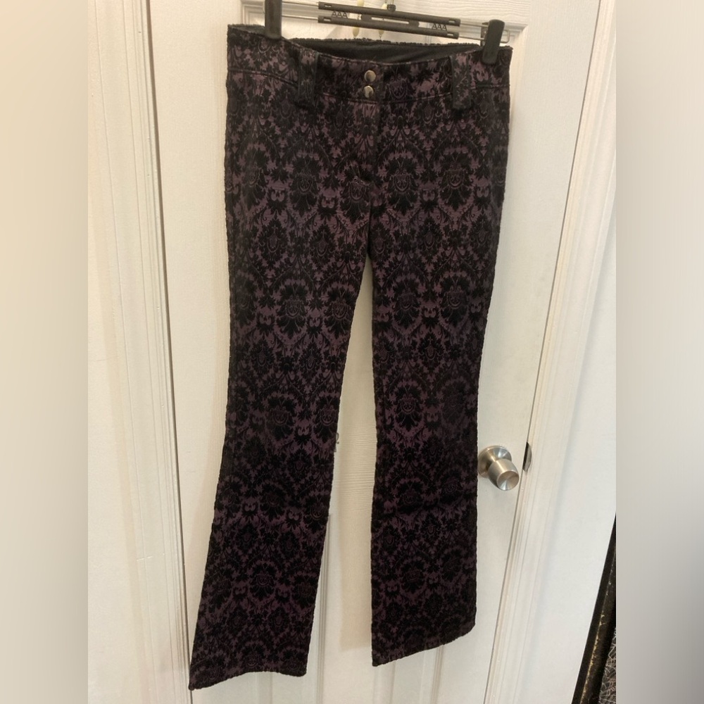 Rare vintage Lip Service Quoth the Raven boot cut pants - Picture 3 of 8